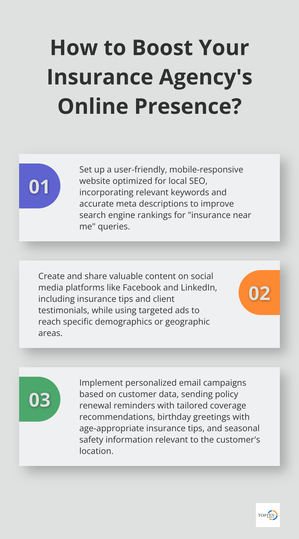 Infographic: How to Boost Your Insurance Agency's Online Presence? - insurance agency marketing strategy