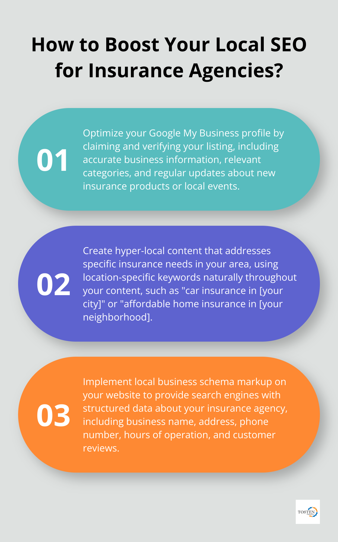 Infographic: How to Boost Your Local SEO for Insurance Agencies? - lead generation seo