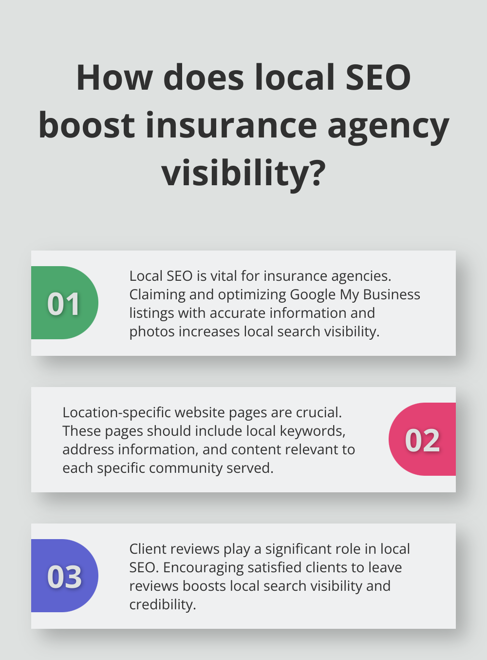 Infographic: How does local SEO boost insurance agency visibility? - organic search marketing seo